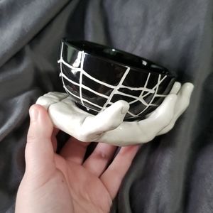 Ceramic Skull Hand Bowl